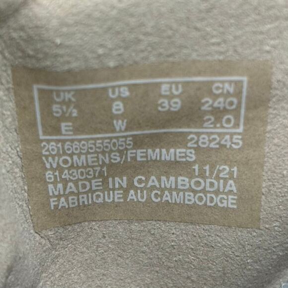 🔴 CLARKS ADELLA MOON Women`s Size 8W Beige White Walking Comfort Shoes 28245 - Picture 8 of 8